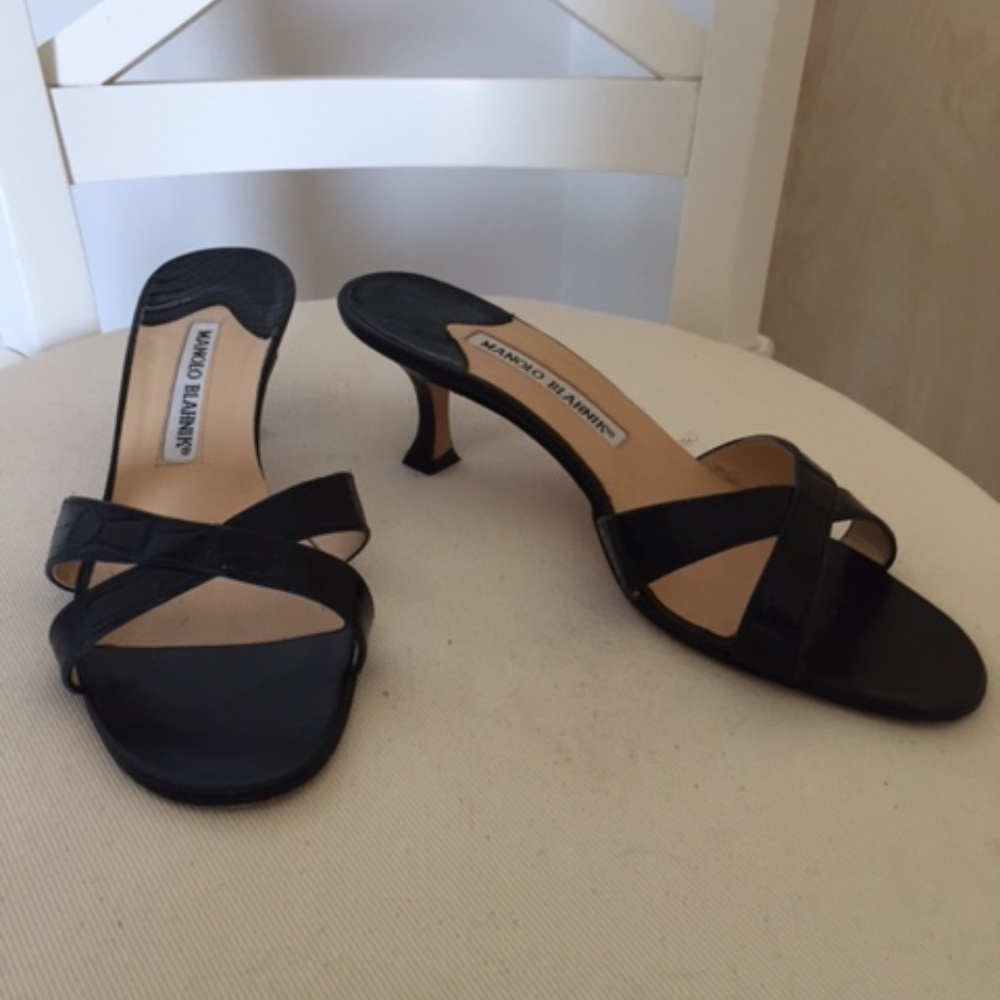❌Reserved-Not for sale❌crocodile Manolo Blahnik